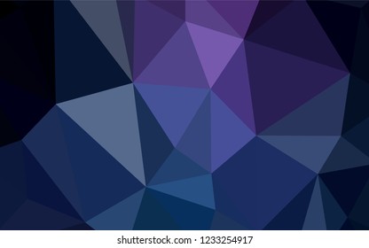 Dark Pink, Blue vector shining triangular layout. Glitter abstract illustration with an elegant triangles. New template for your brand book.