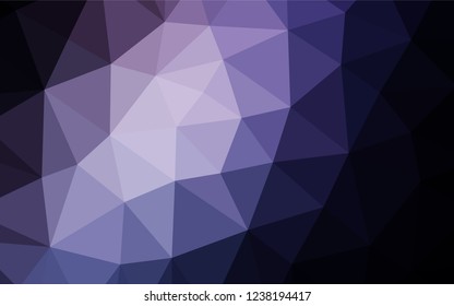 Dark Pink, Blue vector shining hexagonal pattern. Creative geometric illustration in Origami style with gradient. Brand new style for your business design.