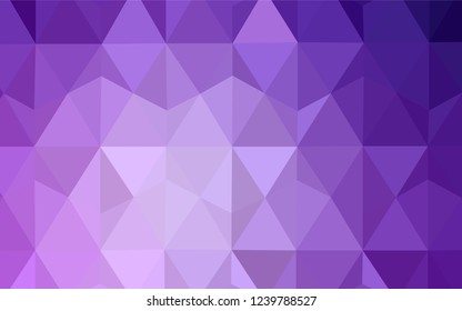 Dark Pink, Blue vector shining triangular layout. A sample with polygonal shapes. Textured pattern for your backgrounds.