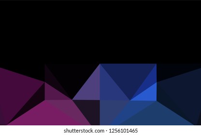 Dark Pink, Blue vector shining hexagonal pattern. Glitter abstract illustration with an elegant design. The textured pattern can be used for background.