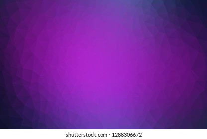 Dark Pink, Blue vector shining triangular background. A sample with polygonal shapes. Template for a cell phone background.
