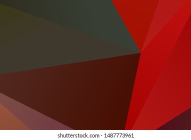 Dark Pink, Blue vector shining triangular layout. Geometric illustration in Origami style with gradient.  Polygonal design for your web site.