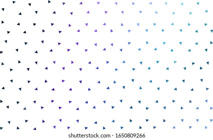 Dark Pink, Blue vector  shining triangular backdrop. Polygonal abstract illustration with gradient. Pattern for a brand book's backdrop.