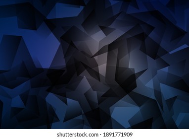 Pink oscuro, azul vector brillante fondo triangular. Elegante ilustración poligonal brillante con gradiente. Nuevo estilo para su diseño de negocio.