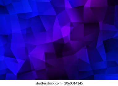 Pink oscuro, azul vector brillante fondo triangular. Ilustración abstracta brillante con triángulos elegantes. Patrón para el fondo de un libro de marca.