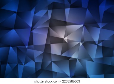 Dark Pink, Blue vector shining triangular backdrop. Elegant bright polygonal illustration with gradient. A completely new design for your leaflet.