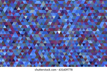 Dark Pink, Blue vector shining triangular pattern. A vague abstract illustration with gradient. A new texture for your design.