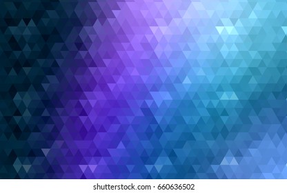 Dark Pink, Blue vector shining triangular template. A vague abstract illustration with gradient. Triangular pattern for your business design.