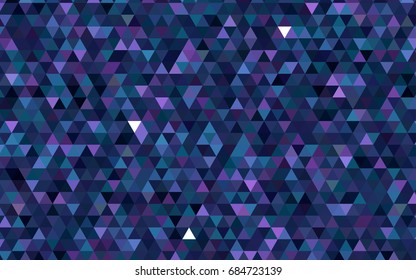 Dark Pink, Blue vector shining triangular background. Triangular geometric sample with gradient.  Brand-new style for your business design.