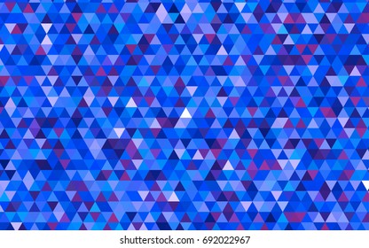 Dark Pink, Blue vector shining triangular background. A completely new color illustration in a vague style. The best triangular design for your business.
