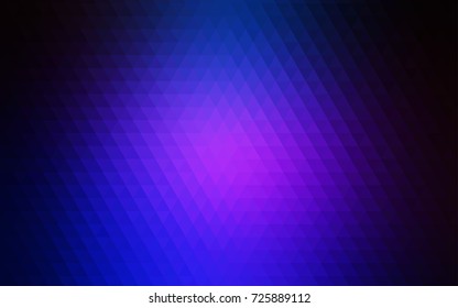 Dark Pink, Blue vector shining triangular pattern. Shining illustration, which consist of triangles. The template can be used as a background for cell phones.