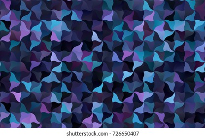 Dark Pink, Blue vector shining cranked template. Creative geometric illustration in Origami style with gradient. The best blurred design for your business.