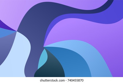 Dark Pink, Blue vector shining cranked template. Shining illustration, which consist of blurred lines. A completely new template for your business design.