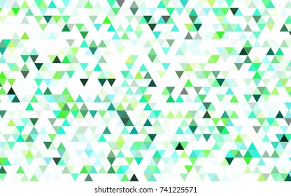 Dark Pink, Blue vector shining triangular pattern. Creative geometric illustration in Origami style with gradient. A new texture for your design.