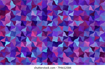 Dark Pink, Blue vector shining cranked background. Shining illustration, which consist of blurred lines. The completely new template can be used for your brand book.