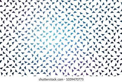 Dark Pink, Blue vector of small triangles on white background. Illustration of abstract texture of triangles. Pattern design for banner, poster, cover.