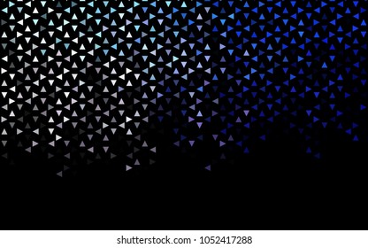 Dark Pink, Blue vector of small triangles on white background. Illustration of abstract texture of triangles. Pattern design for banner, poster, cover.