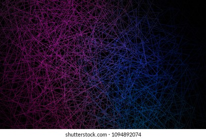 Dark Pink, Blue vector of small triangles on white background. Illustration of abstract texture of triangles. Pattern design for banner, poster, cover.