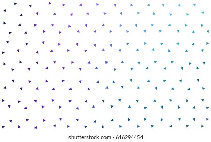 Dark Pink, Blue vector of small triangles on white background. Illustration of abstract texture of triangles. Pattern design for banner, poster, cover.