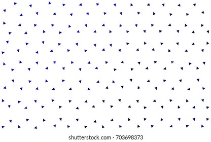 Dark Pink, Blue vector of small triangles on white background. Illustration of abstract texture of triangles. Pattern design for banner, poster, cover.