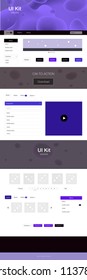 Dark Pink, Blue vector style guide with bent lines. Elegant bright illustration with gradient  in memphis style. Simple colorful design for websites.
