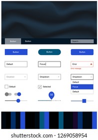 Dark Pink, Blue vector style guide with bent lines. Colorful abstract illustration with gradient lines. This sample is for your landing page.