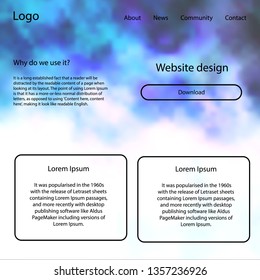Dark Pink, Blue vector style guide with sky stars. Decorative ui kit design in abstract style with colorful sky. Simple colorful design for websites.
