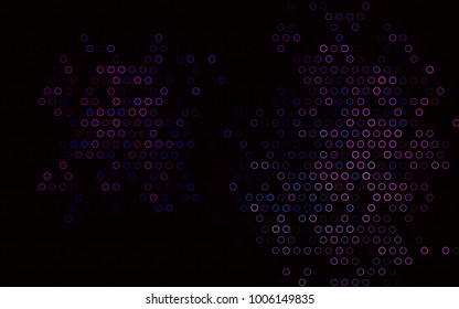 Dark Pink, Blue vector  template with circles. Glitter abstract illustration with blurred drops of rain. Beautiful design for your business natural advert.