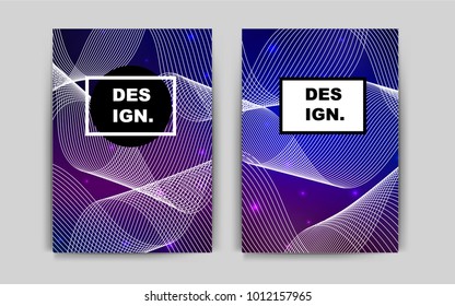 Dark Pink, Blue vector template for landing pages. Abstract booklet on colored background with gradient. Pattern can be used as a template for calendars.