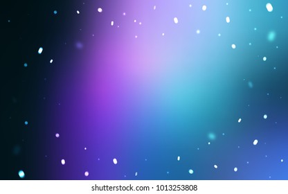 Dark Pink, Blue vector template with ice snowflakes. Modern geometrical abstract illustration with crystals of ice. New year design for your ad, poster, banner.