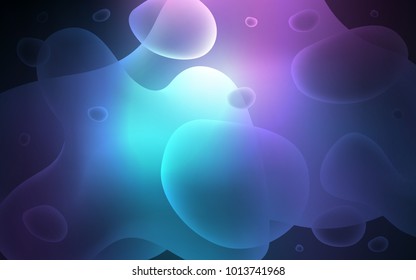 Dark Pink, Blue vector template with liquid shapes. Creative geometric illustration in memphis style with gradient. Memphis style for your business design.