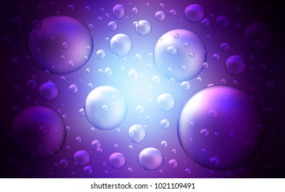 Dark Pink, Blue vector template with circles. Glitter abstract illustration with blurred drops of rain. New design for ad, poster, banner of your website.