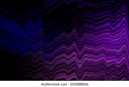 Dark Pink, Blue vector template with abstract lines. Modern gradient abstract illustration with bandy lines. New composition for your brand book.
