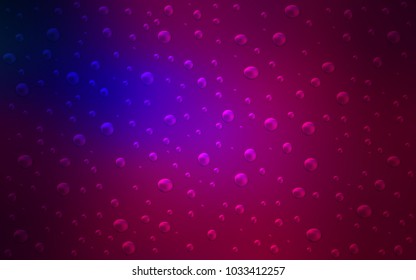 Dark Pink, Blue vector template with circles. Illustration with set of shining colorful abstract circles. The pattern can be used for ads, leaflets of liquid.
