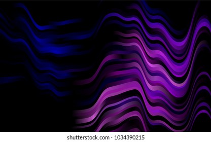 Dark Pink, Blue vector template with bent lines. An elegant bright illustration with gradient. A completely new marble design for your business.