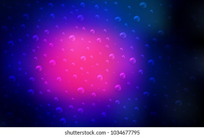 Dark Pink, Blue vector template with circles. Blurred decorative design in abstract style with bubbles. New design for ad, poster, banner of your website.