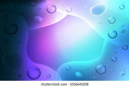 Dark Pink, Blue vector template with bubble shapes. Geometric illustration in memphis style with gradient.  A completely new template for your business design.