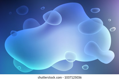 Dark Pink, Blue vector template with abstract circles. Shining illustration, which consist of blurred lines, circles. A completely new template for your business design.