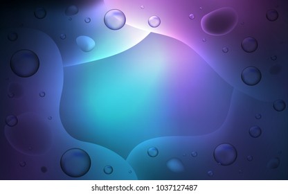 Dark Pink, Blue vector template with bent lines. Shining illustration, which consist of blurred lines, circles. The template for cell phone backgrounds.