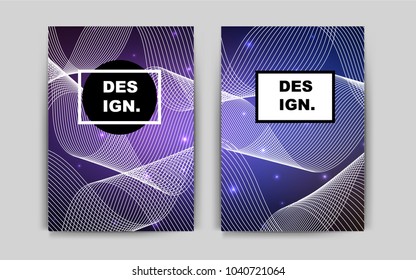 Dark Pink, Blue vector template for landing pages. Glitter abstract design concept with text box. Pattern can be used as a template for calendars.