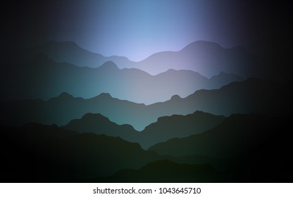 Dark Pink, Blue vector template with bent lines. Creative geometric illustration in mountain style with gradient. New composition for your brand book.