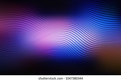 Dark Pink, Blue vector template with abstract ribbons. A completely new color illustration in a vague style. The textured pattern for backgrounds.