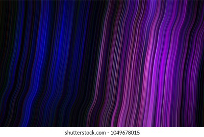 Dark Pink, Blue vector template with liquid shapes. Shining illustration, which consist of blurred lines, circles. The template for cell phone backgrounds.
