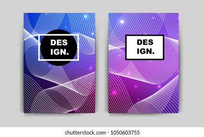 Dark Pink, Blue vector template for landing pages. Glitter abstract design concept with text box. Pattern for beautiful business cards, folders.