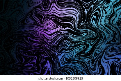 Dark Pink, Blue vector template with bubble shapes. A vague circumflex abstract illustration with gradient. The template for cell phone backgrounds.