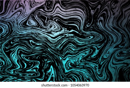 Dark Pink, Blue vector template with lines, ovals. An elegant bright illustration with gradient. Marble design for your web site.