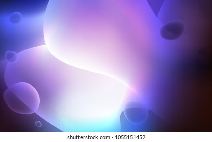 Dark Pink, Blue vector template with bent lines. A vague circumflex abstract illustration with gradient. A completely new template for your business design.