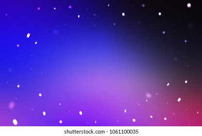 Dark Pink, Blue vector template with ice snowflakes. Modern geometrical abstract illustration with crystals of ice. New year design for your business advert.
