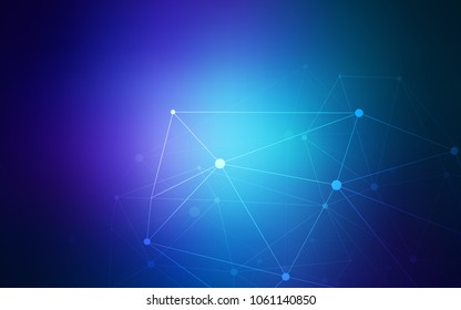 Dark Pink, Blue vector template with circles, triangles. Decorative design in abstract style with triangle structure. Pattern can be used for beautiful websites.