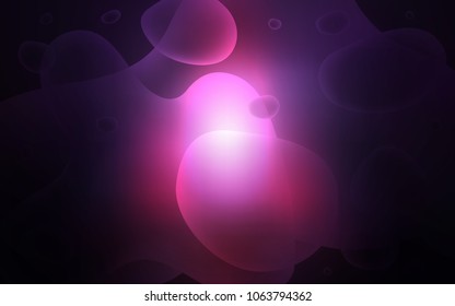 Dark Pink, Blue vector template with bent lines. Creative illustration in halftone memphis style with gradient. A completely new template for your business design.